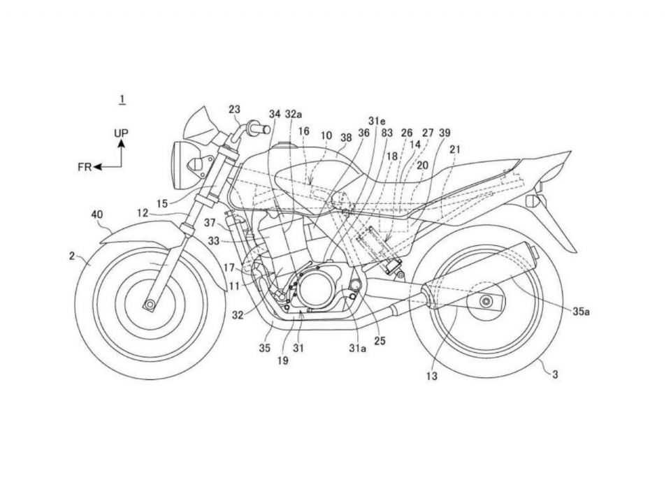 Patente mostra nova moto da Honda que pode ficar abaixo da HNess CB 350